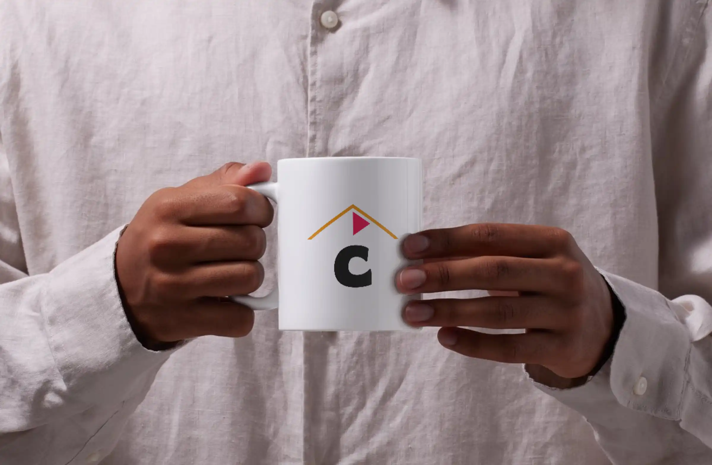 Déclinaison de l’identité Cabane UGC Agency sur un support de communication