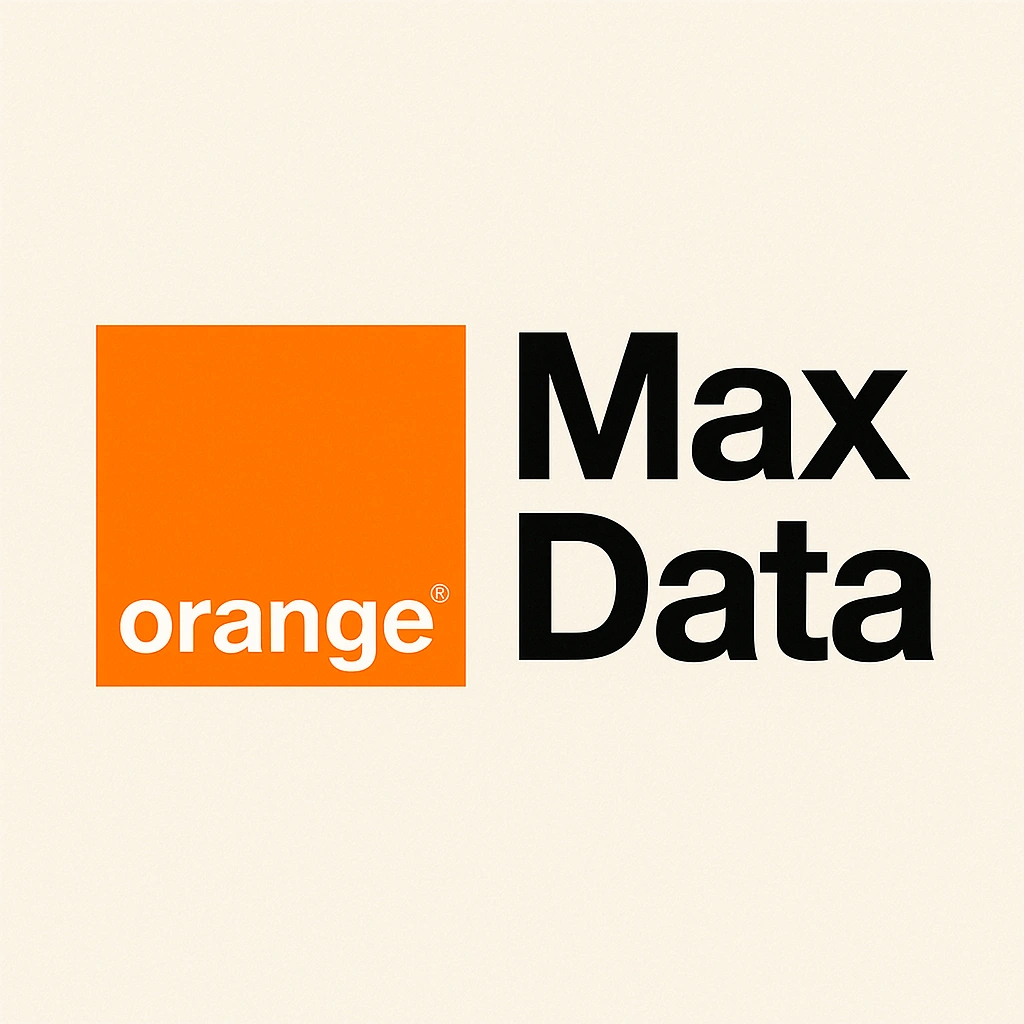 Identité visuelle du concept Orange Max Data